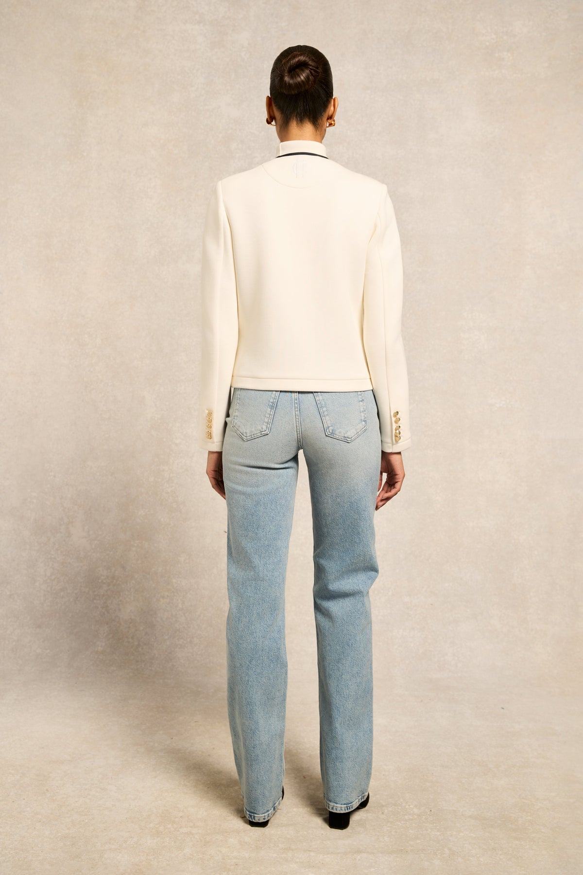 Chloe Jersey Jacket (Cream)