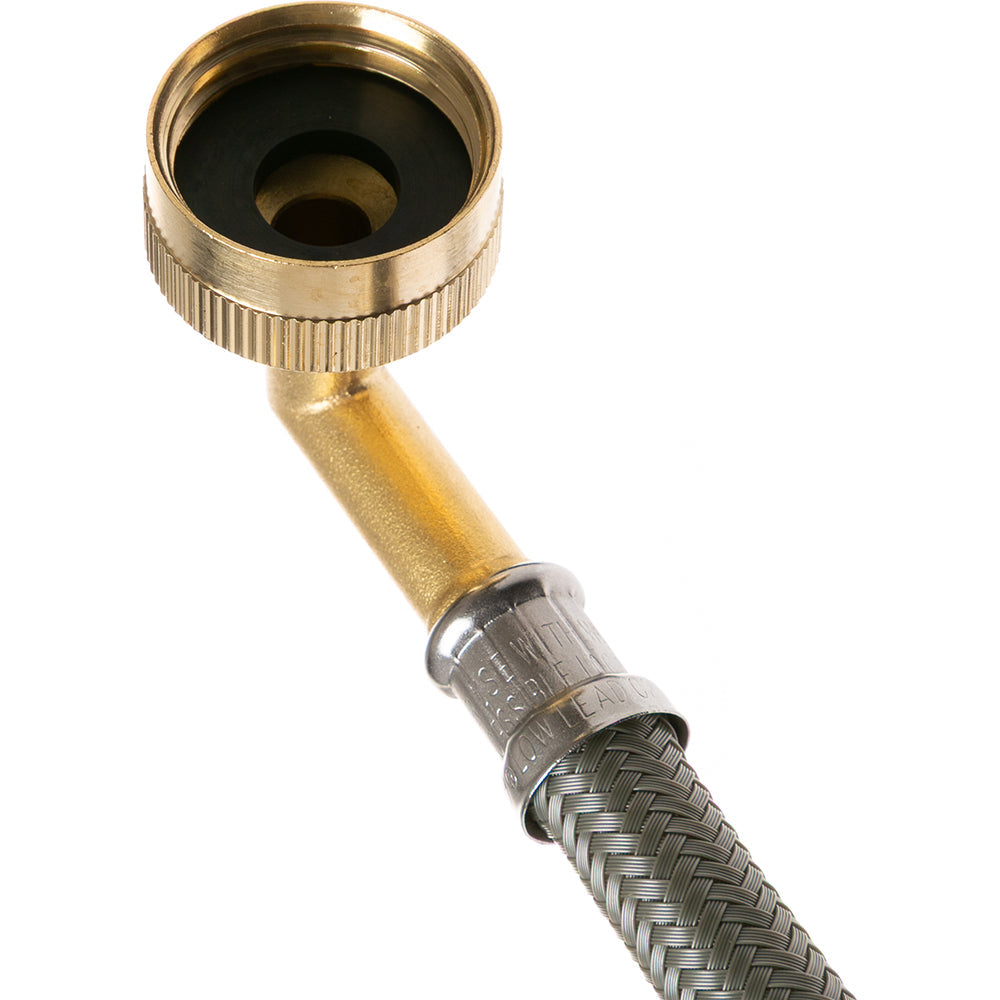 6' Braided Install Hose with 3/4" Elbow