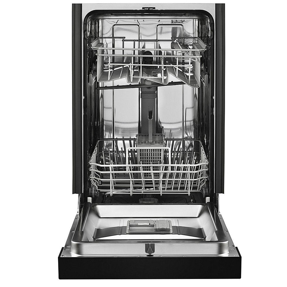 Small-Space Compact Built-In Dishwasher with Stainless Steel Tub - Black