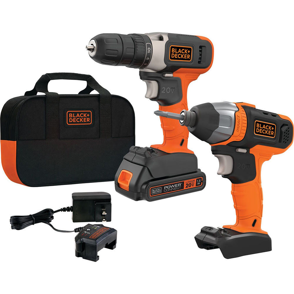 POWERCONNECT™ Cordless Drill & Impact Driver Kit