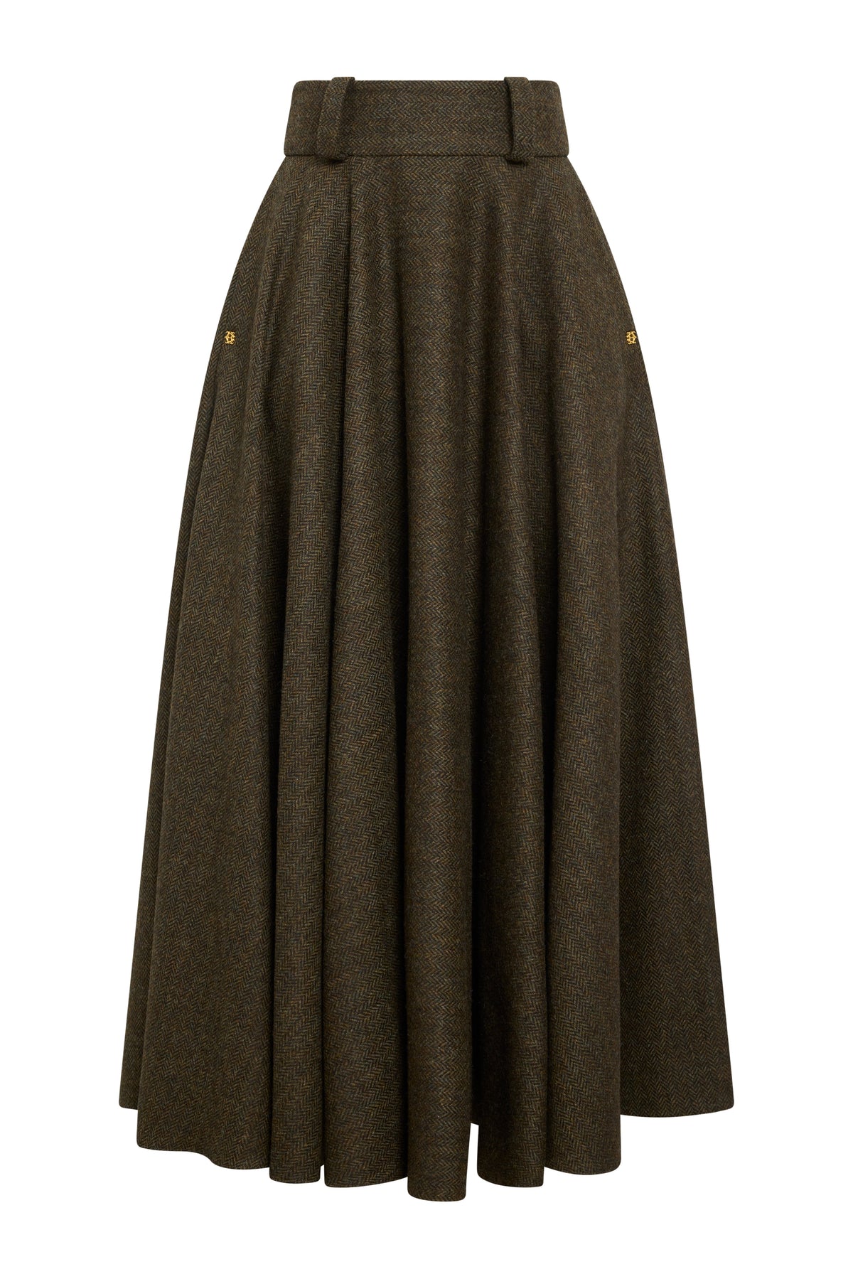 Ali Woods' Cheltenham Look (Dark Green Herringbone)