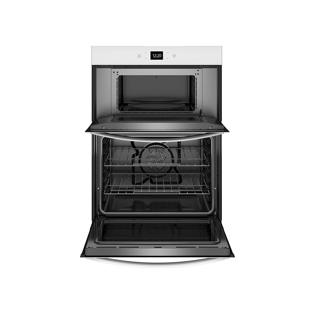 27'' Smart Built-In Electric Convection Double Wall Oven in White with Air Fry