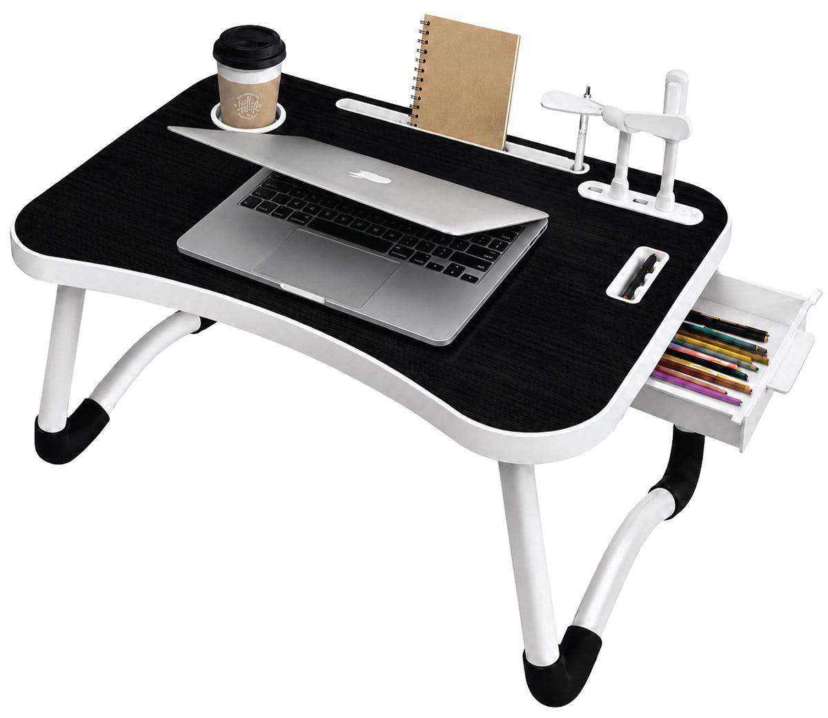 Fordable Laptop Desk Tray w/ USB Ports