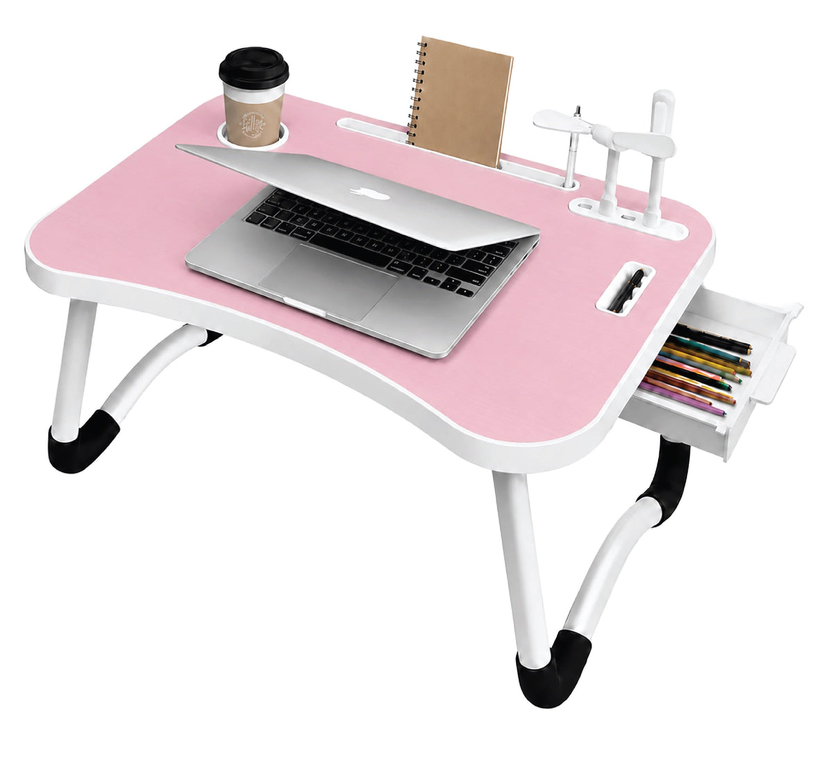 Fordable Laptop Desk Tray w/ USB Ports