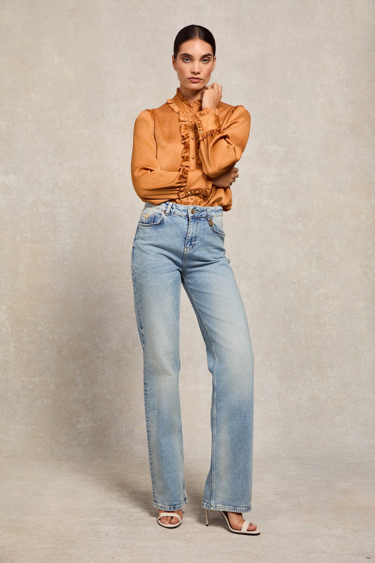 Ruby Ruffle Shirt (Sienna)