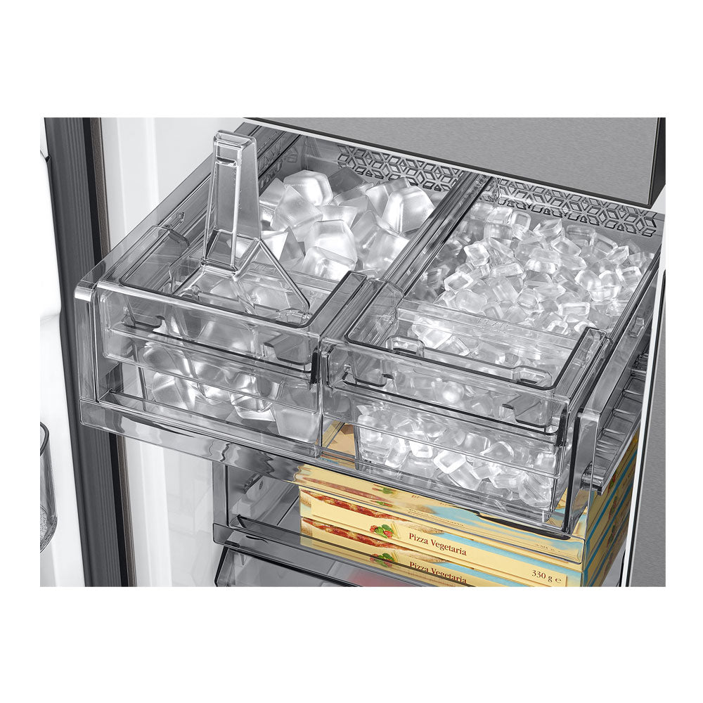 Bespoke 23 CuFt Counter Depth 4-Door Flex Refrigerator in Stainless Steel