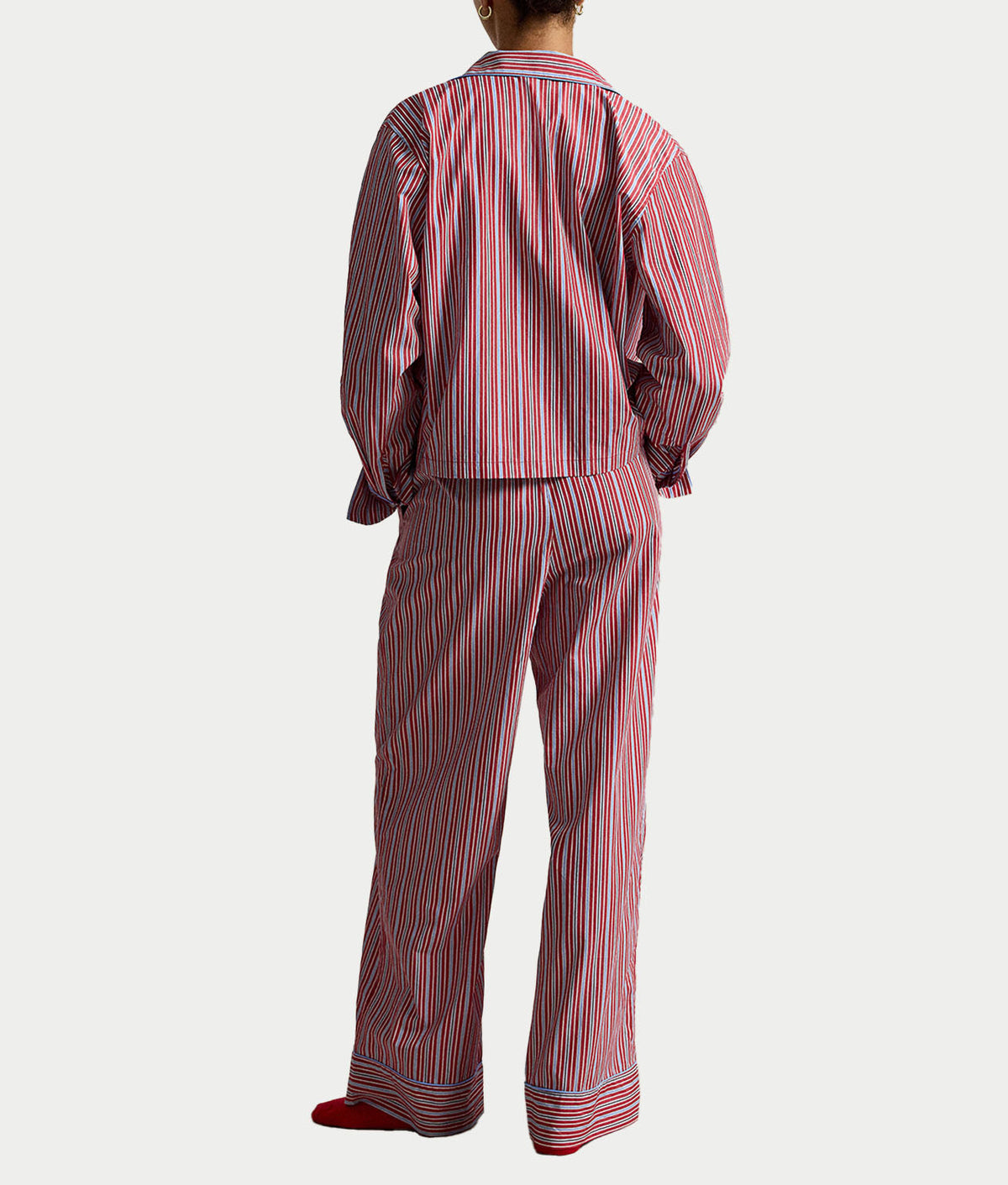 Sleep Shirting Stripes Woven Pajama Set