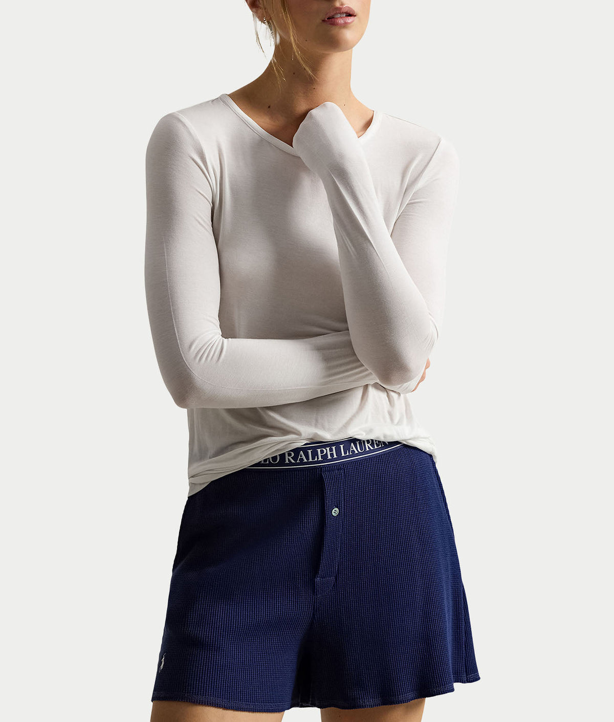 Sleep Silky Sheer Long Sleeve Top