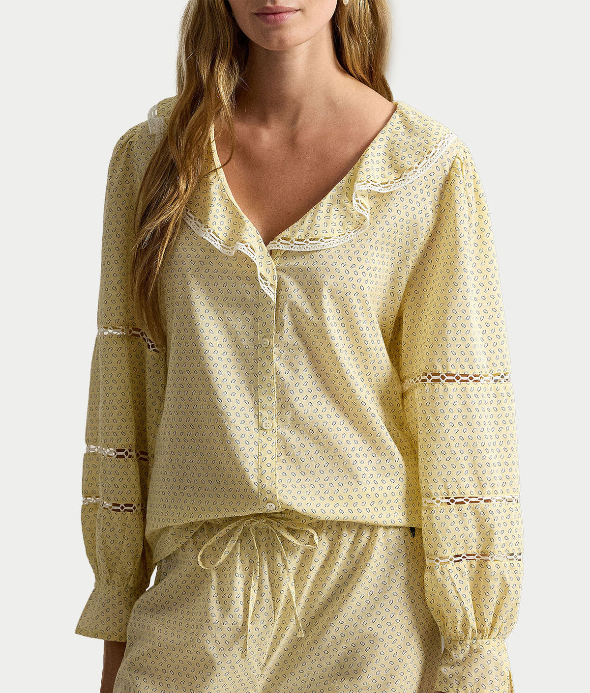 Sleep Voile Woven Pajama Set