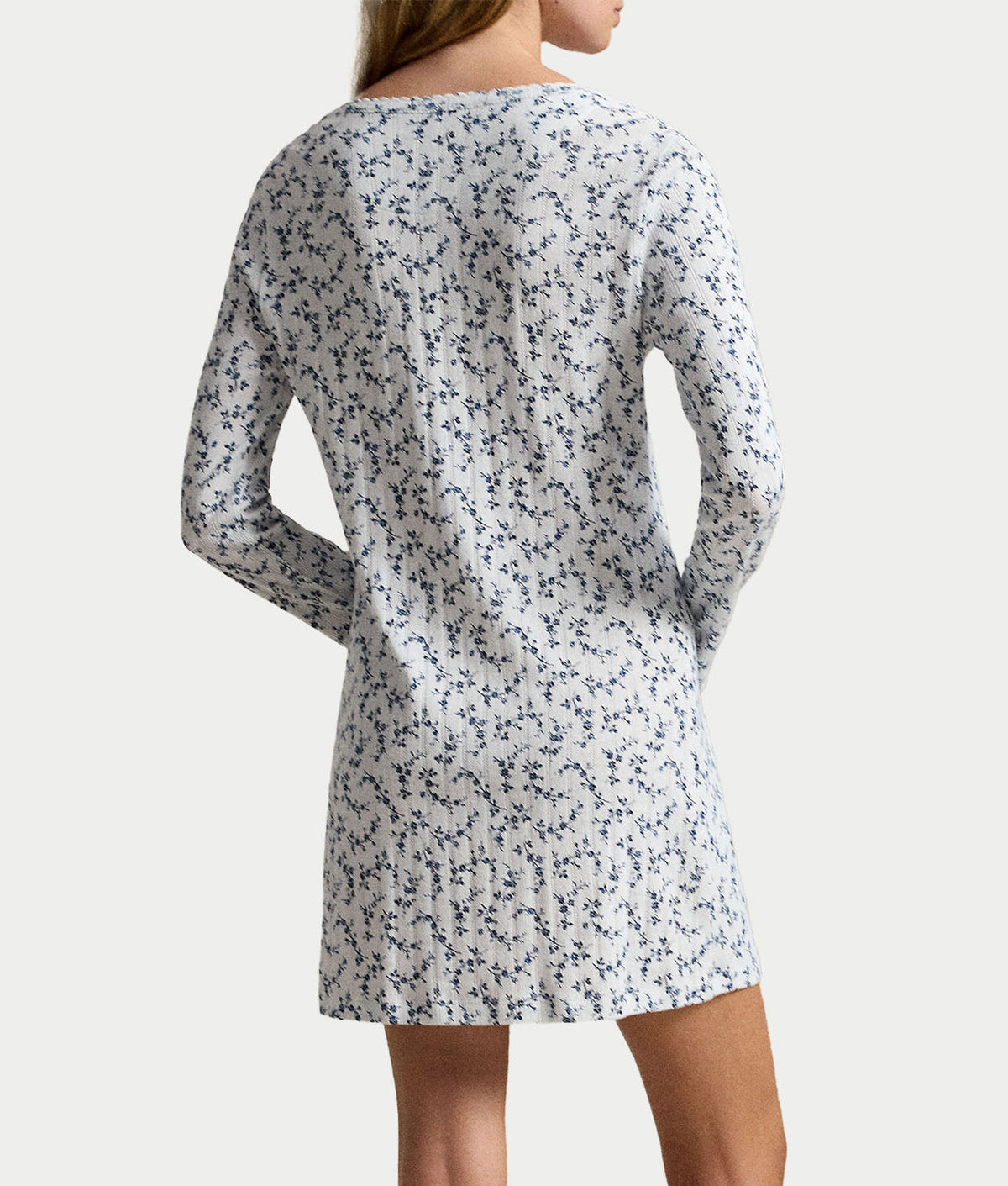 Pointelle Long Sleeve Dress
