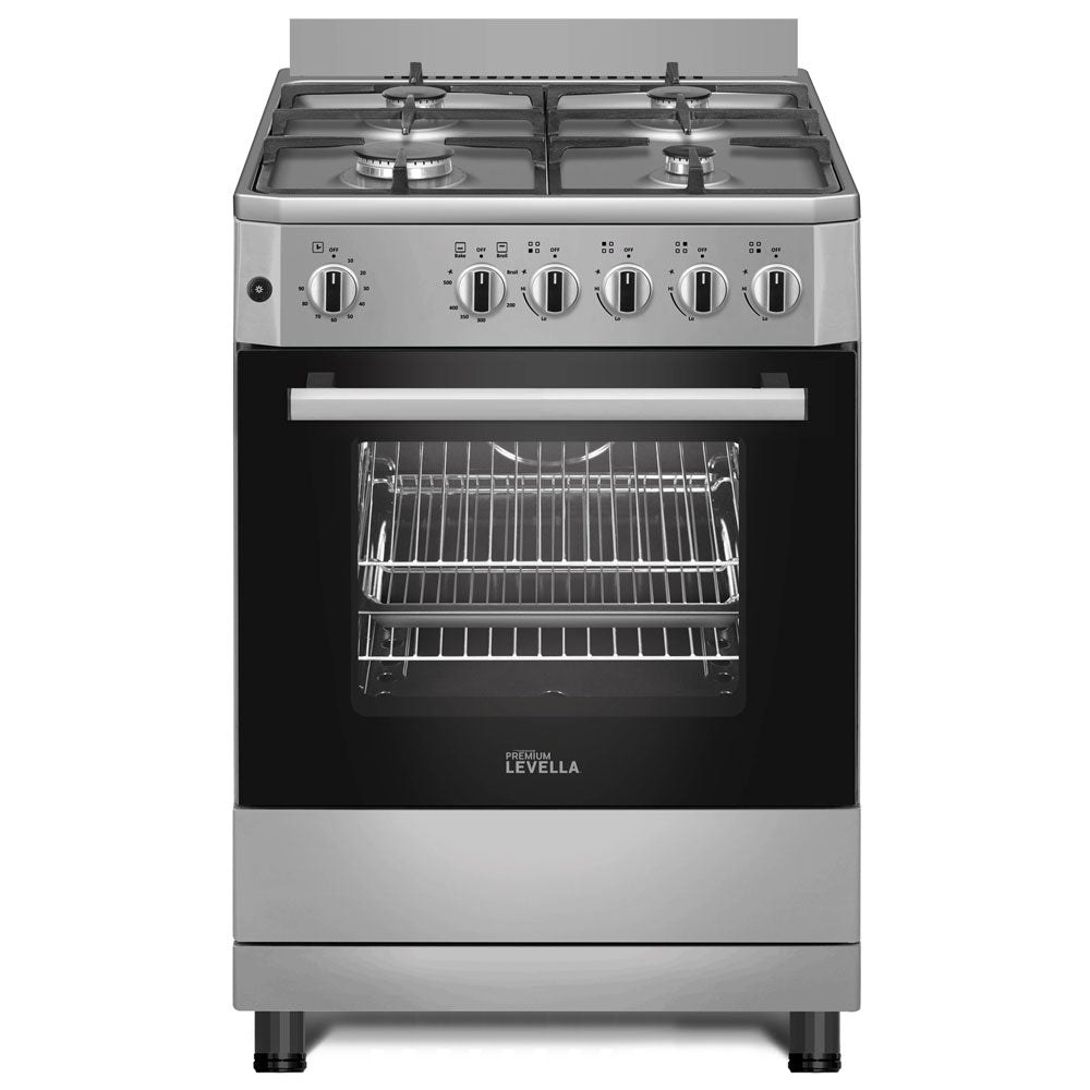24" Four Burner Freestanding Gas Stove - Stainless Steel