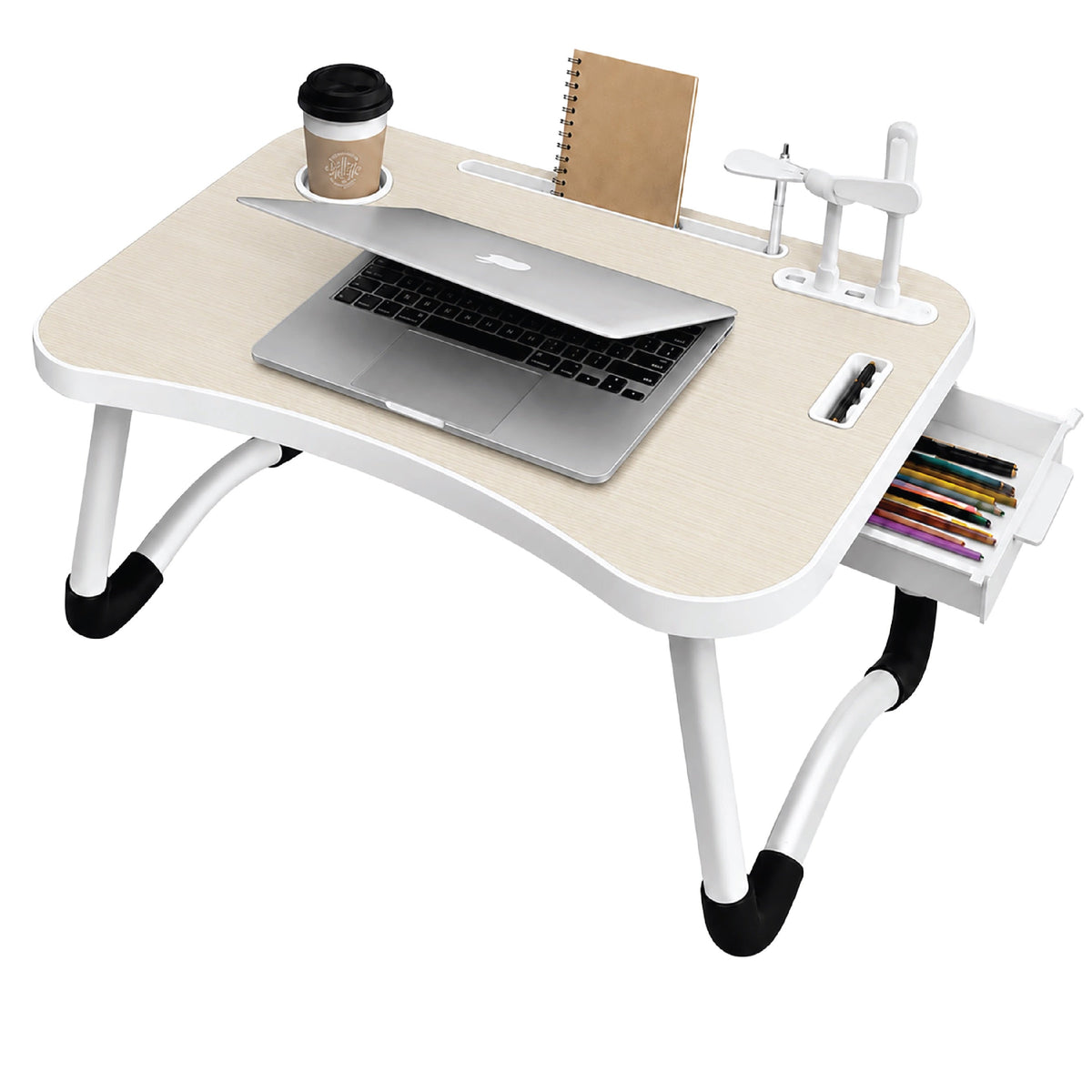 Fordable Laptop Desk Tray w/ USB Ports