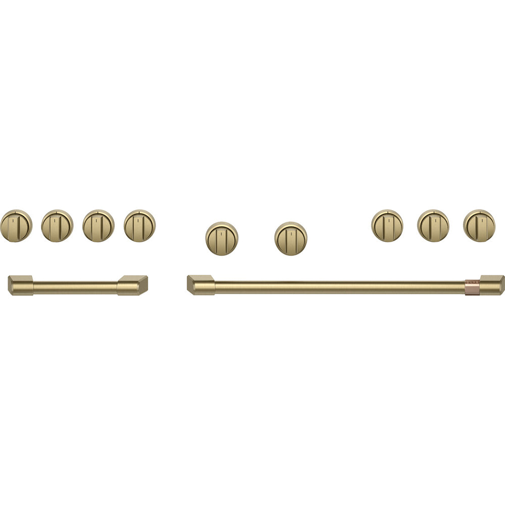48" Handle & Knob Set for Pro Range and Range Top - Brushed Brass