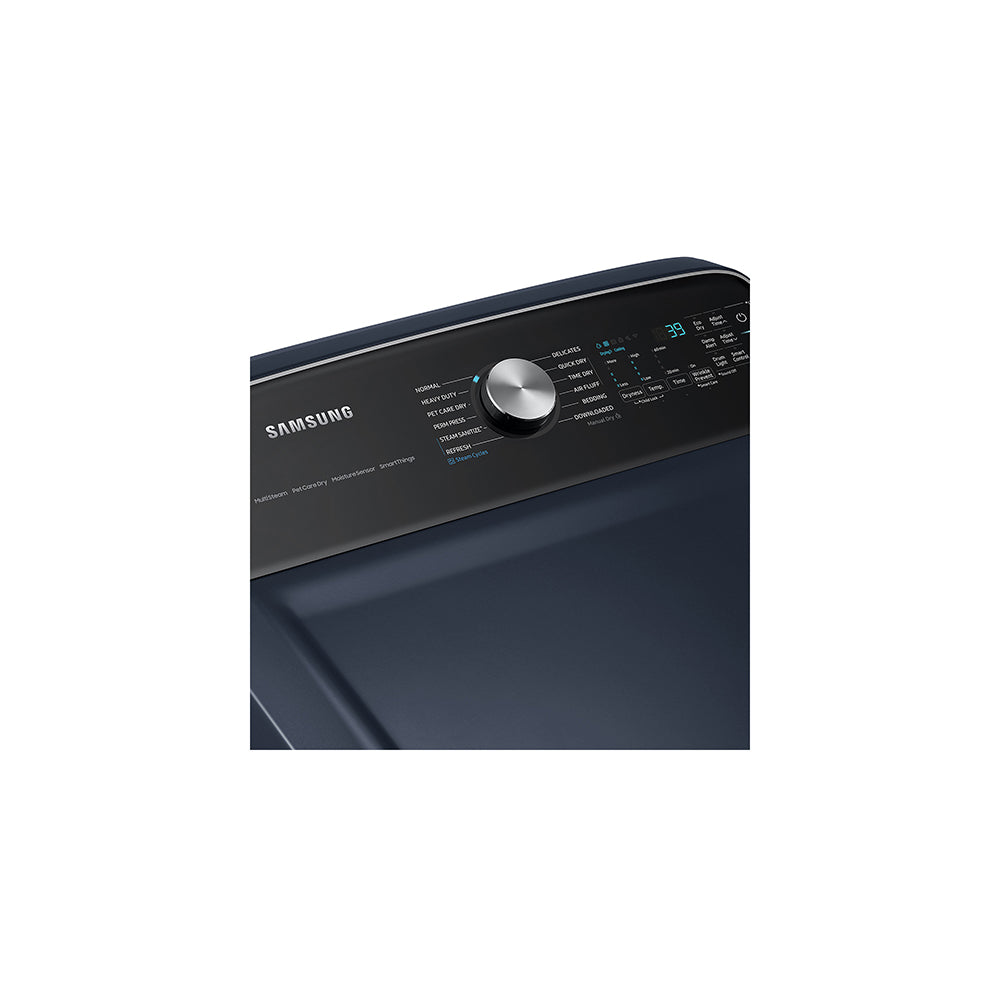 7.4 CuFt Smart Brushed Navy Electric Dryer with Pet Care Dry