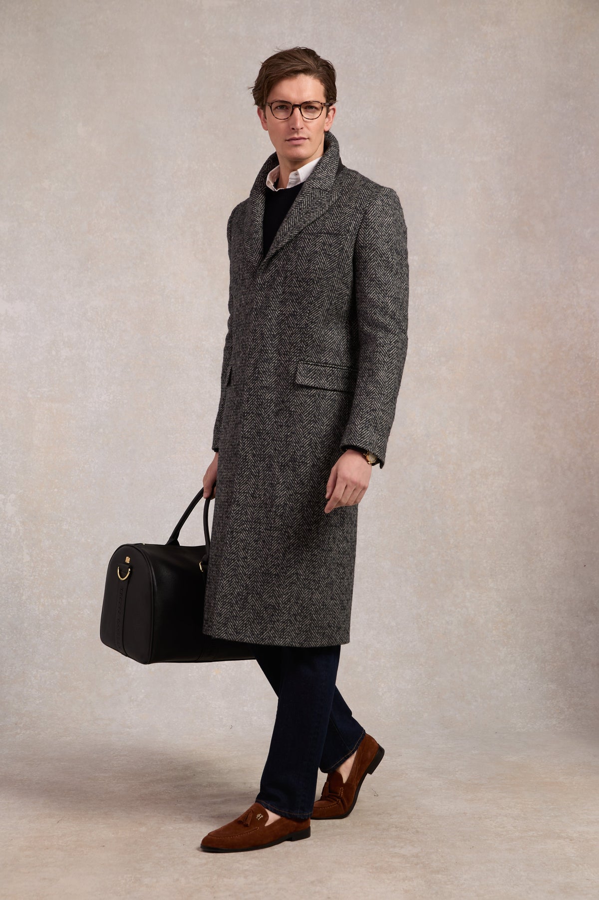 The Fairford Coat (Ebony Herringbone)