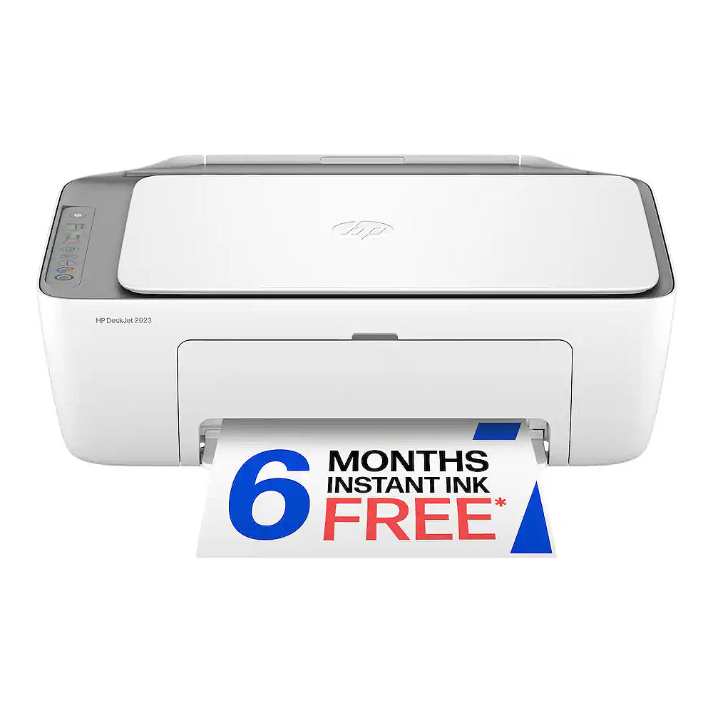 DeskJet 2923 Wireless All-in-One Inkjet Printer, Scanner, Copier in White