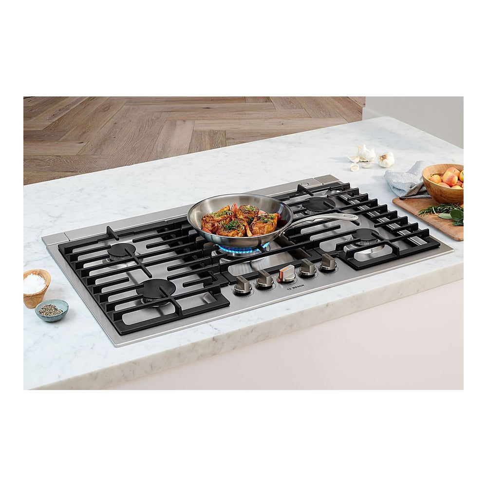 36-Inch 800 Series Gas Cooktop - Stainless steel
