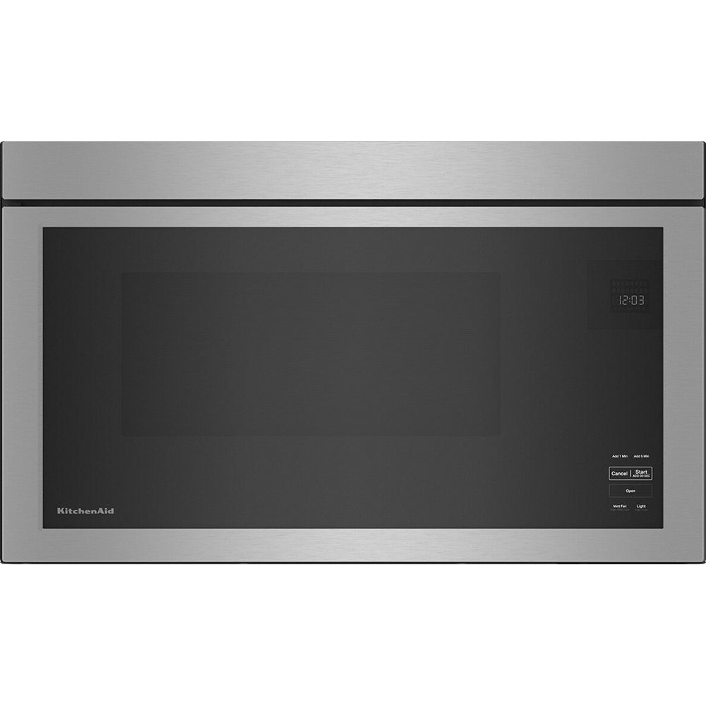 1.1 CuFt 1000 Wattage Over-The-Range Microwave in Stainless Steel with Flush Built-In Design
