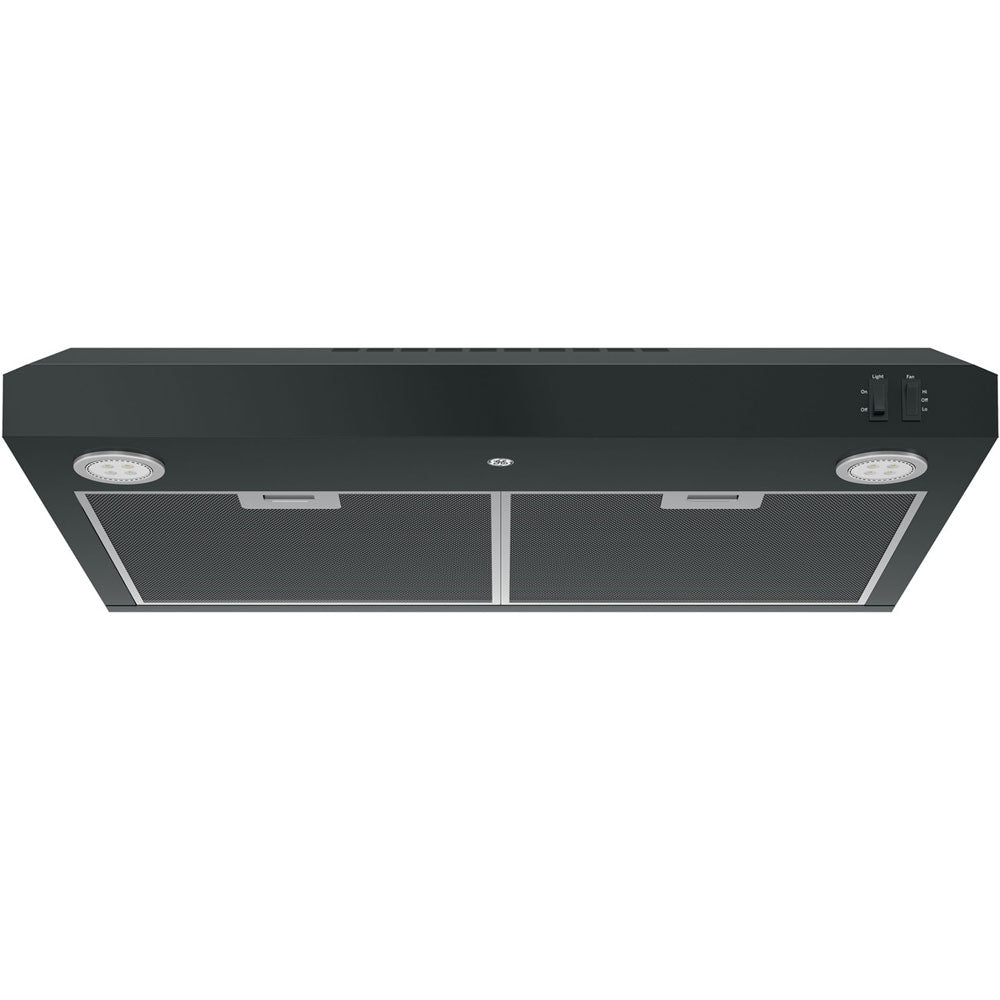 30" Under the Cabinet Convertible Hood — Black
