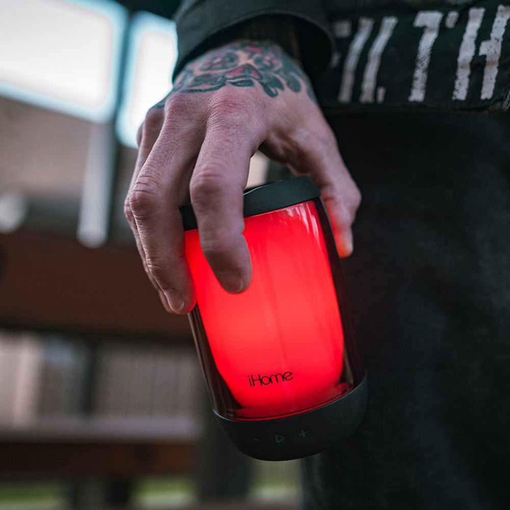 PlayGlow Rechargeable Color Changing Waterproof Bluetooth Speaker with Mega Battery