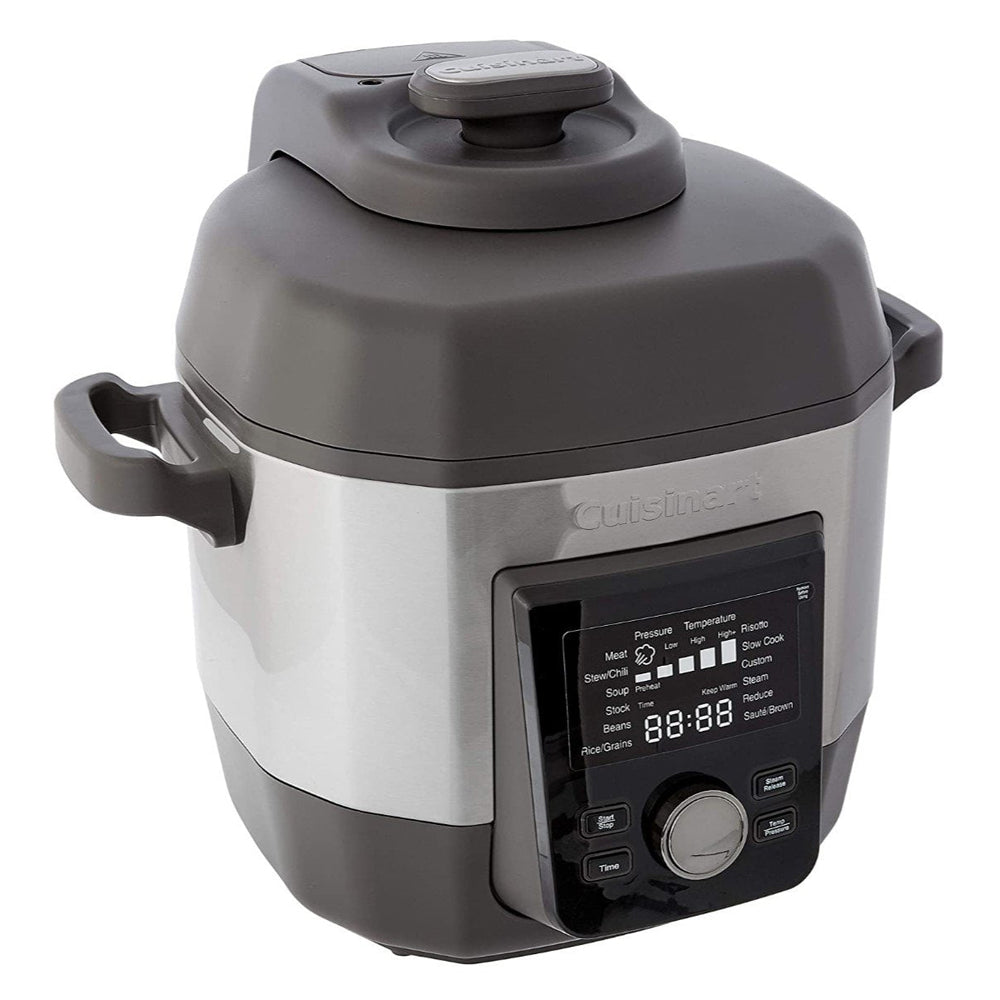 12-in-1 Multicooker, 6 Quart - Stainless Steel and Black