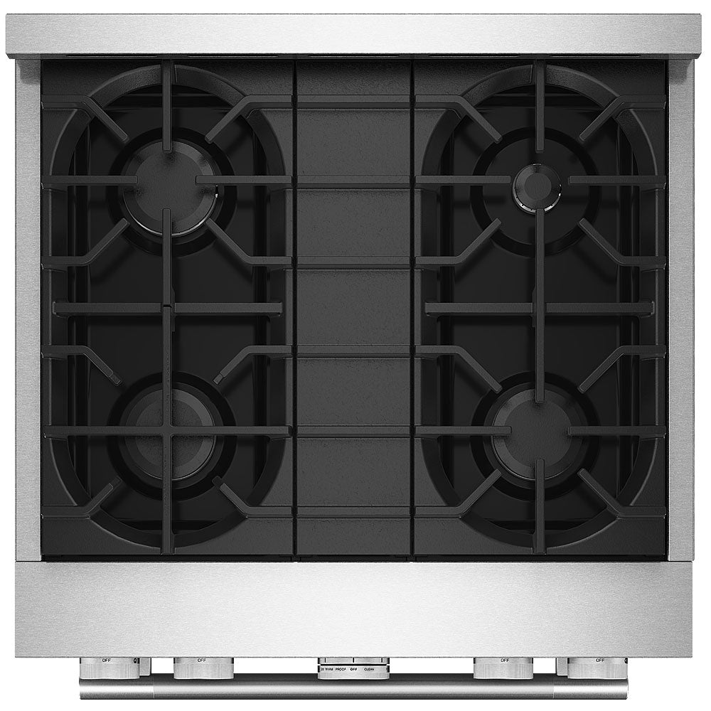 4.1 Cu. Ft. 30" 4 Burner Commercial-Style True Convection Gas Range