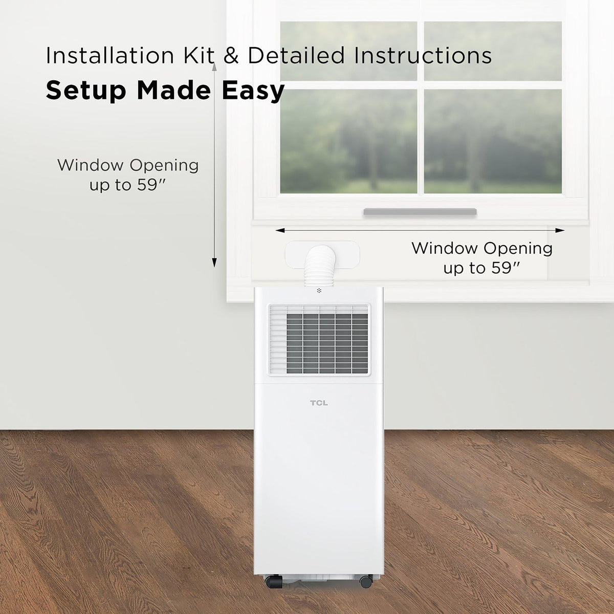 6,000 BTU Smart Portable Air Conditioner with Fan & Dehumidifier