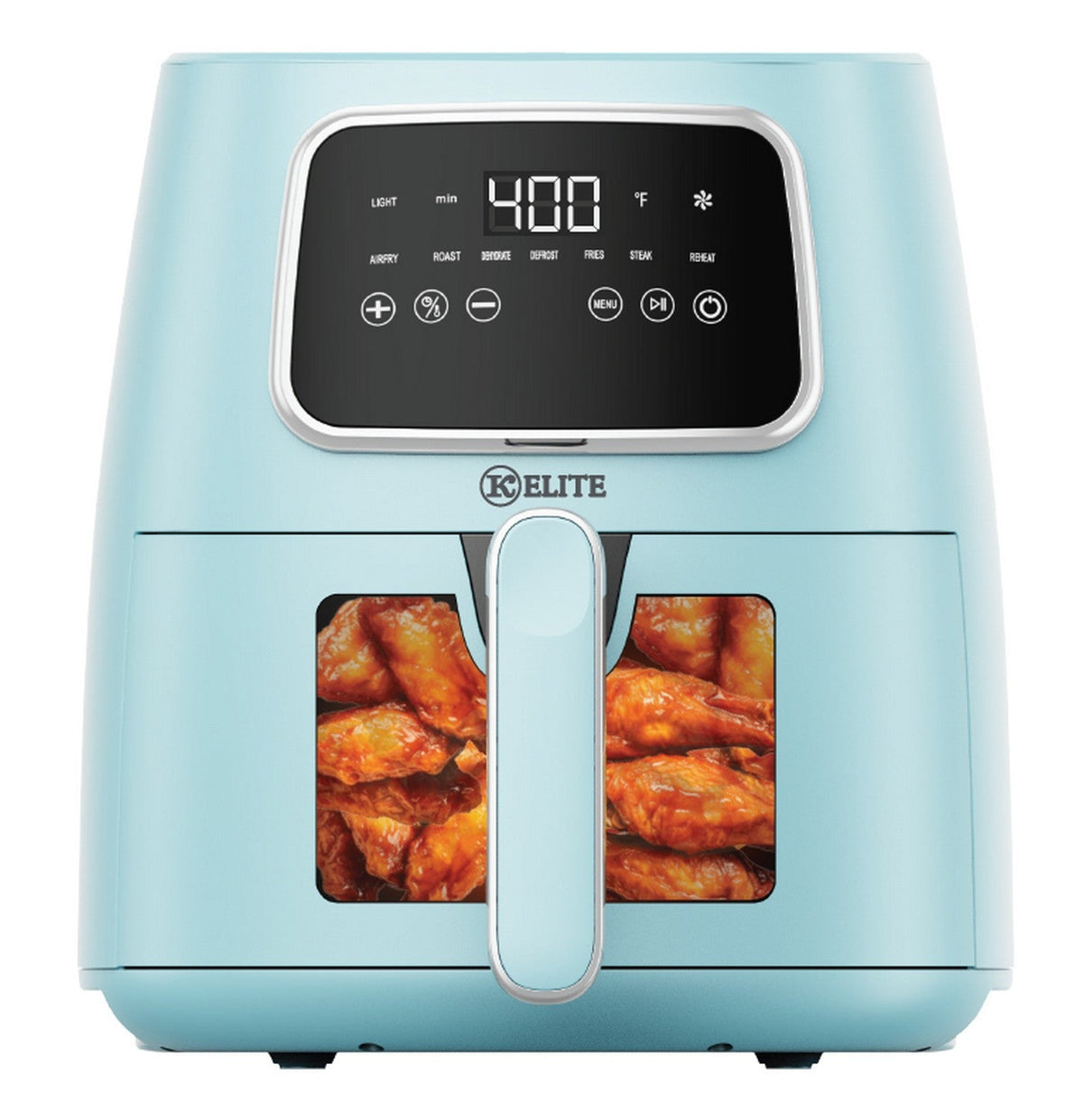 Kitchen Elite 5.5 Quart Blue Air Fryer