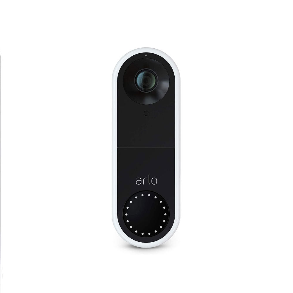 Wired Wi-Fi Smart Video Doorbell in White - Recertified