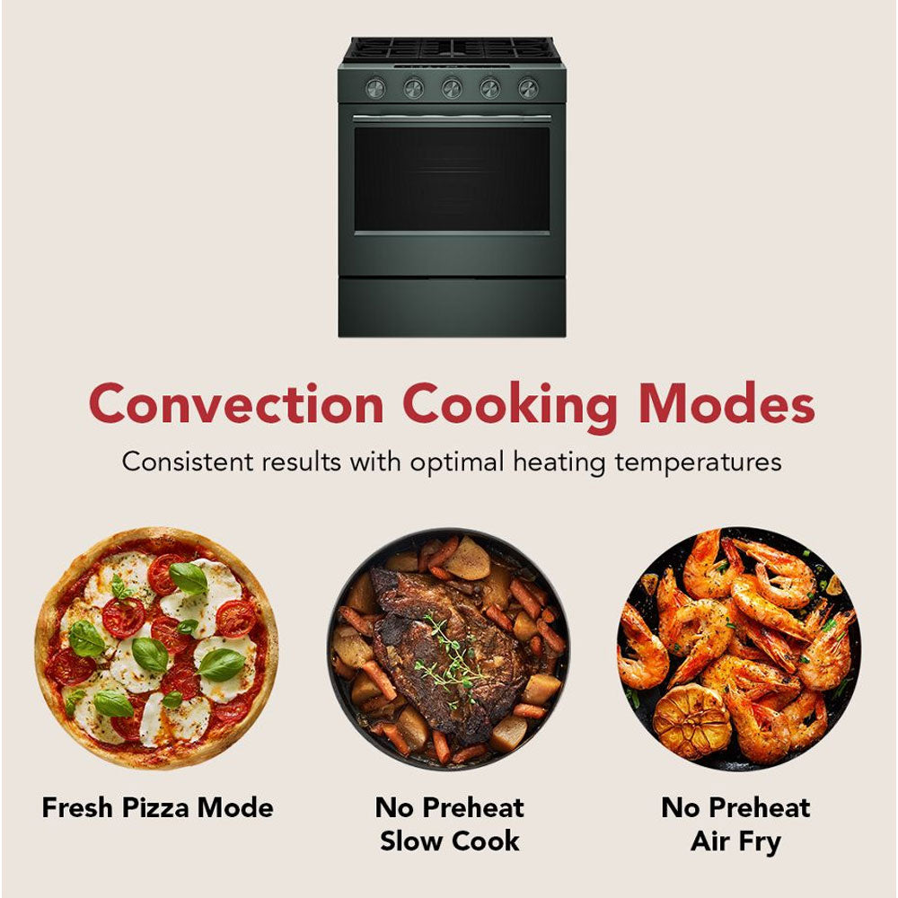 5.0 CuFt Smart Slide-in Gas Range in Juniper