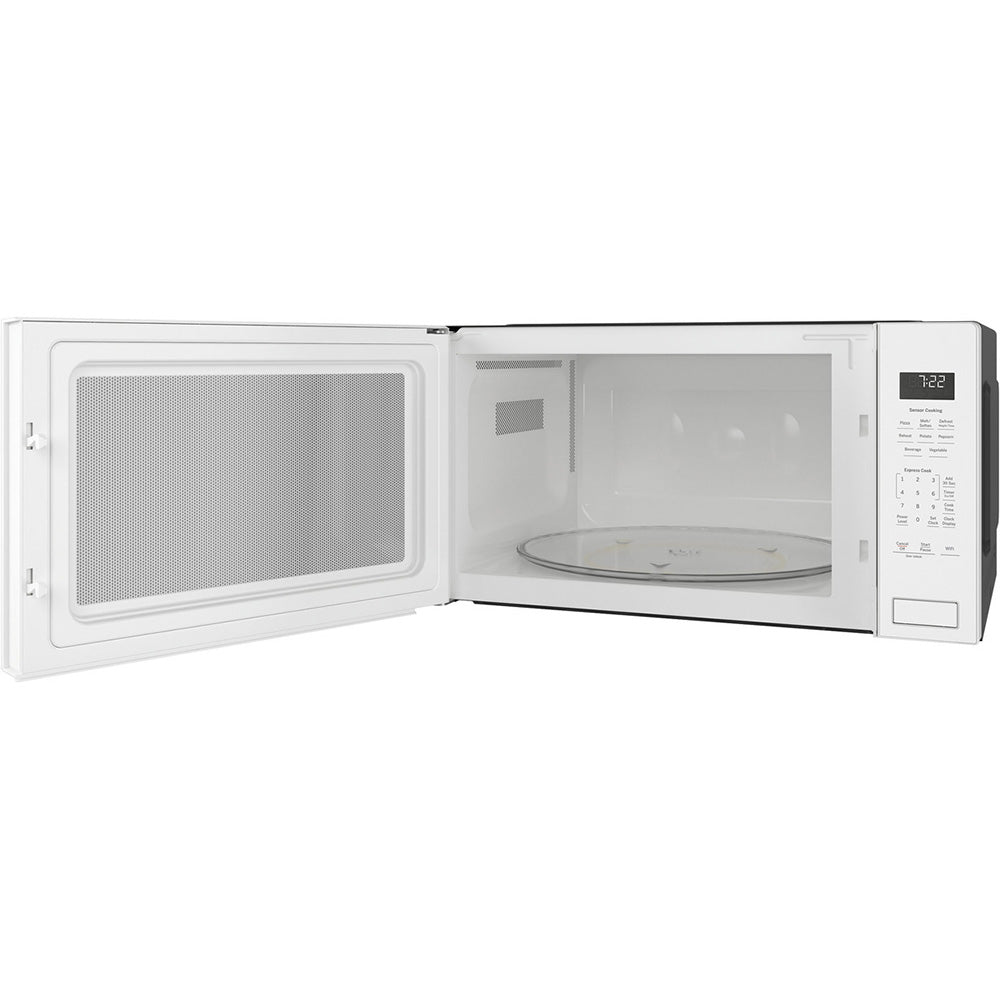 2.2 CuFt Built-In Sensor Countertop Microwave in White