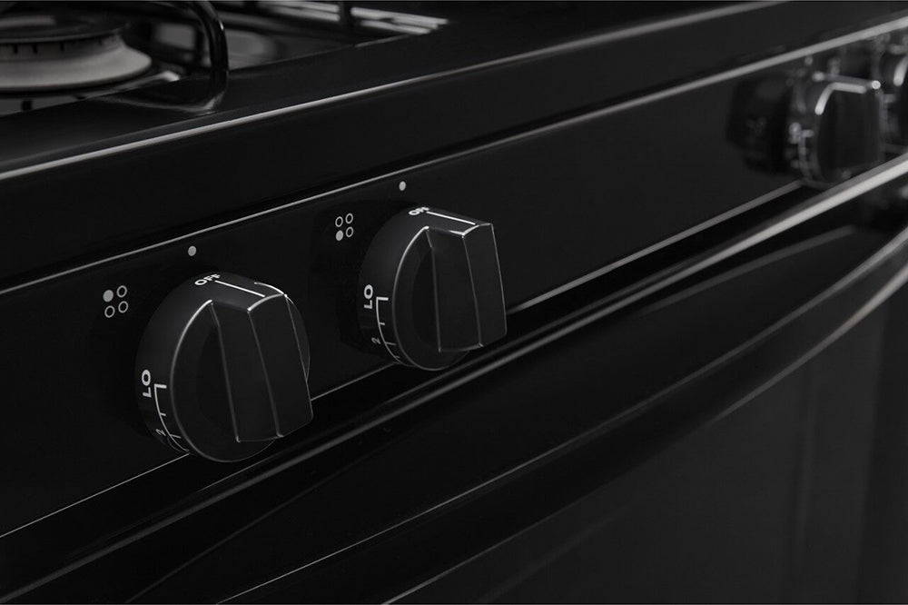 5.1 CuFt Freestanding Gas Range in Black with Bake Assist Temps