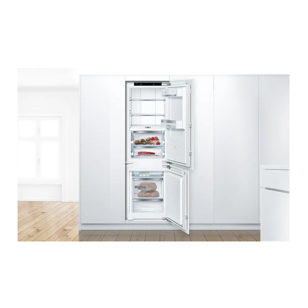 24-Inch Home Connect Built-In Custom Panel Bottom-Mount Refrigerator In Stainless Steel