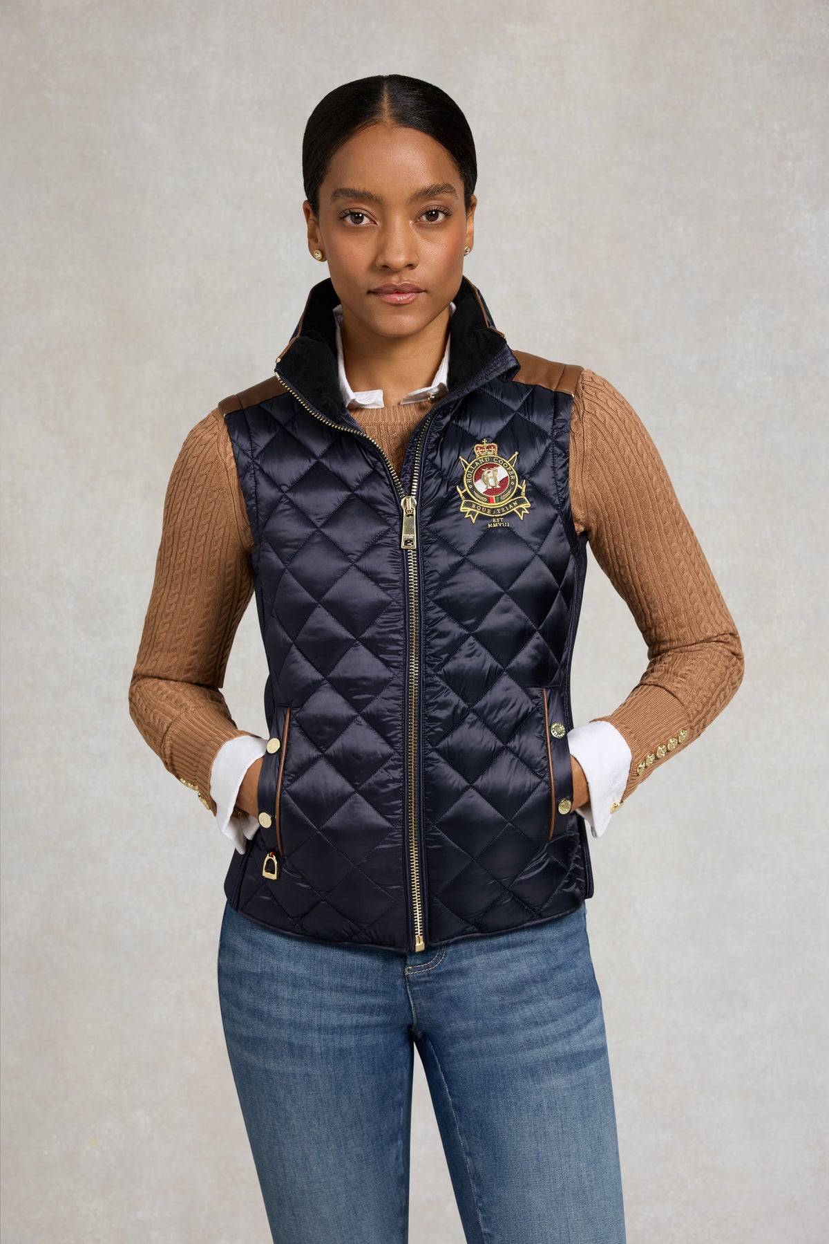Diamond Quilt Classic Gilet (Ink Navy)