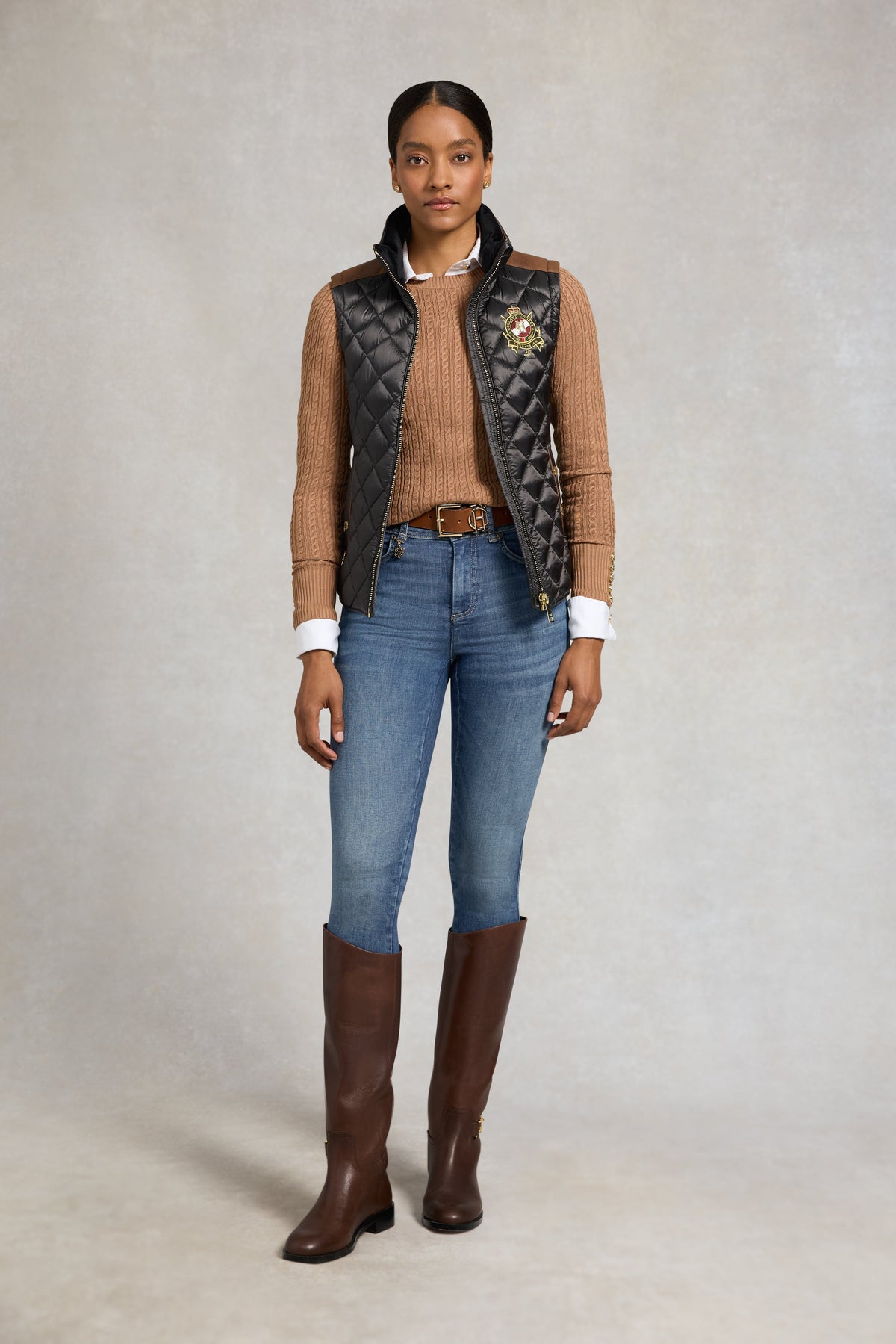 Diamond Quilt Classic Gilet (Khaki)