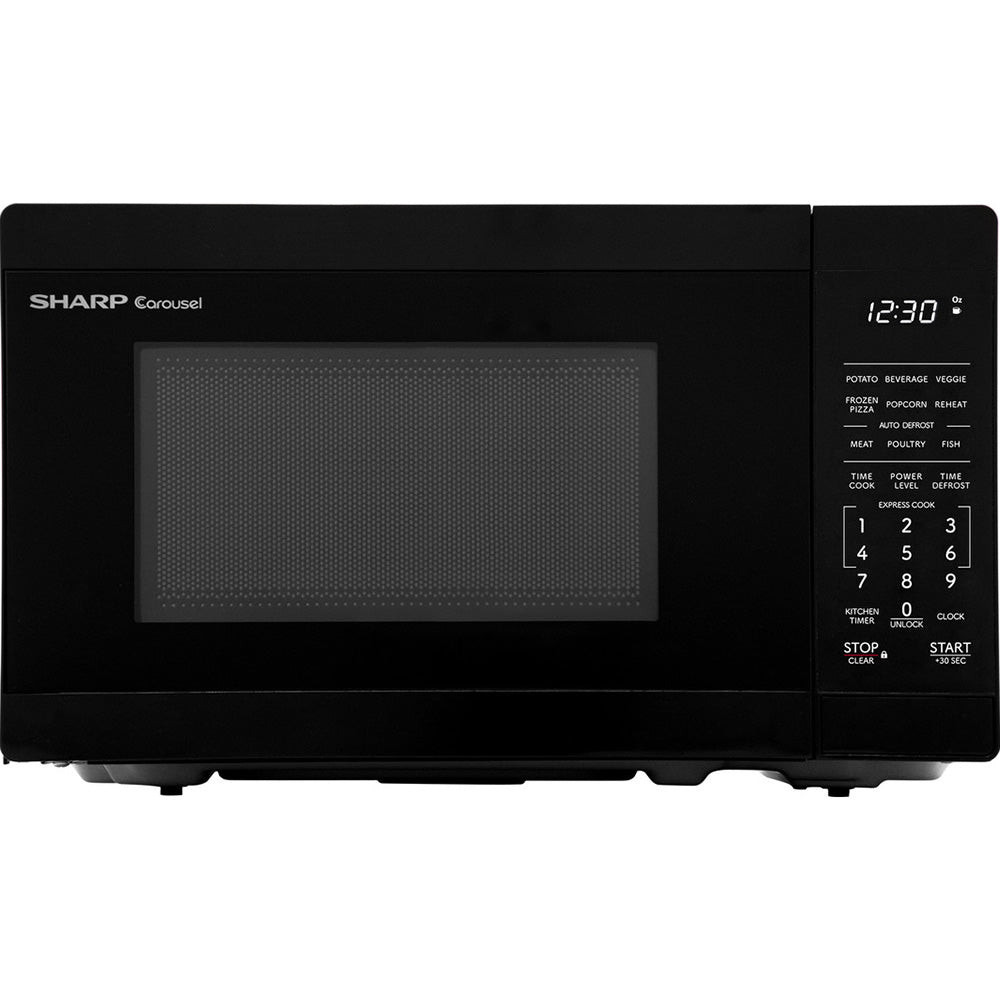 0.7 CuFt 700W Countertop Microwave in Black