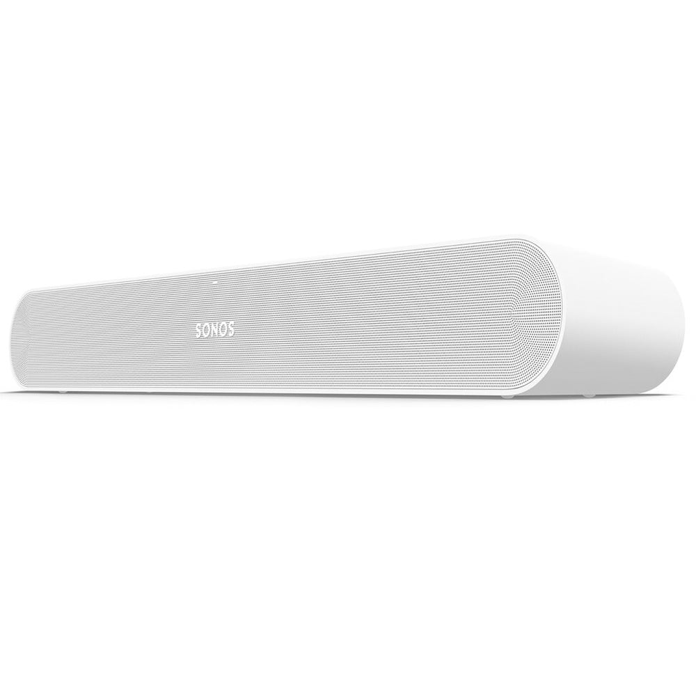 2.0 Channel Ray Soundbar and Two Era 100 Wireless Speaker Package - White