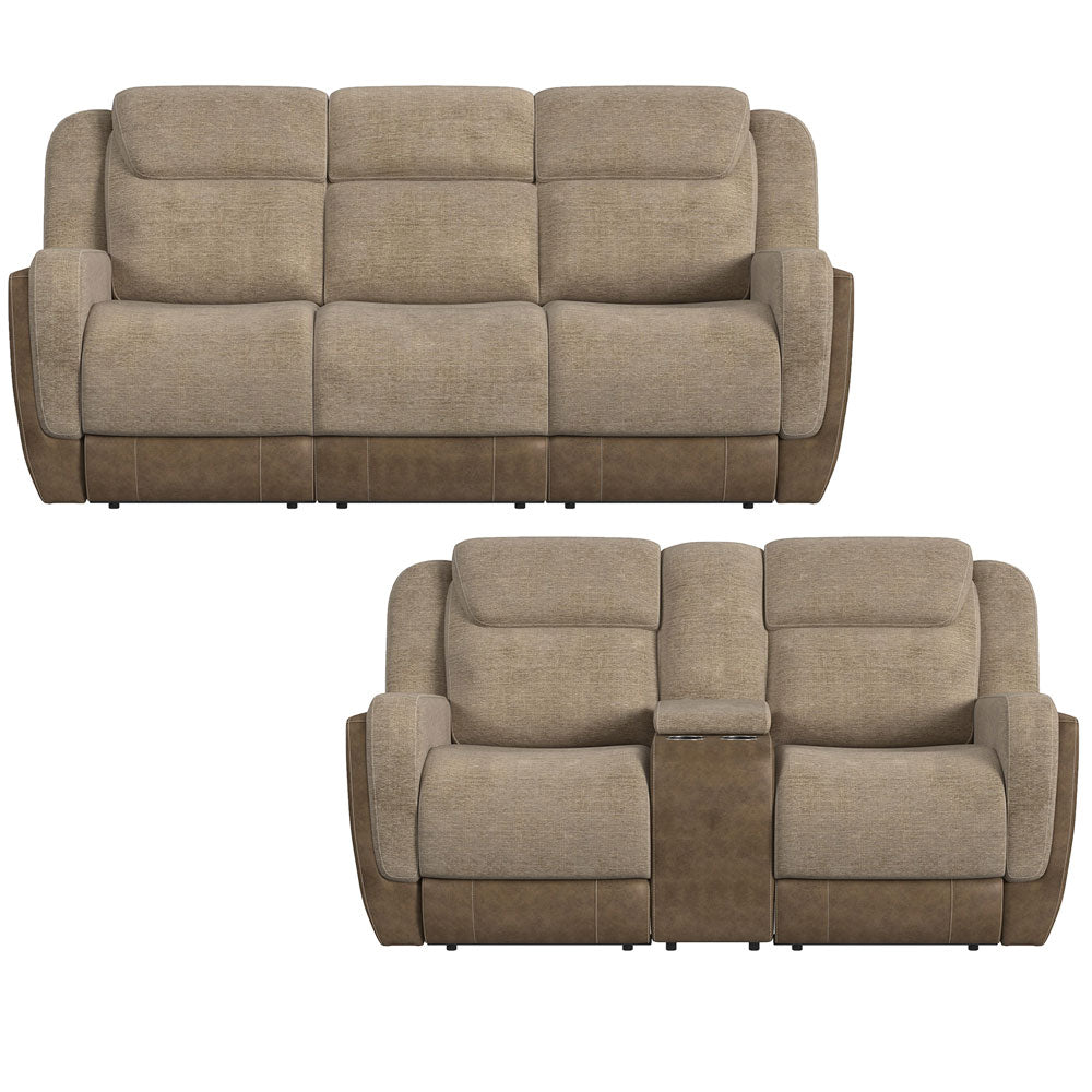 Hornet Reclining Sofa & Loveseat - Beige