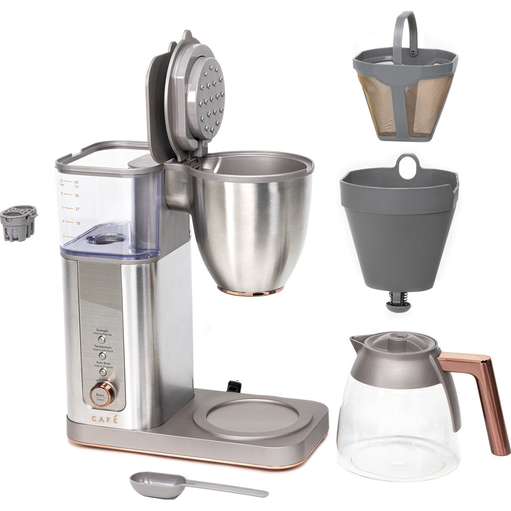 Specialty Drip Coffee Maker with Glass Carafe - Stainless Steel