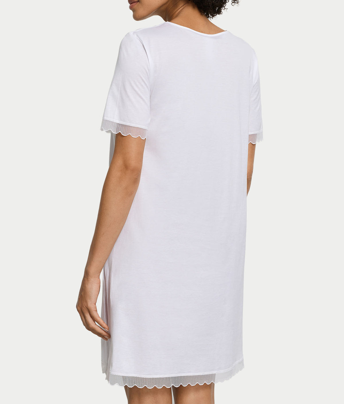 Inaya Scalloped Lace Cotton Nightgown