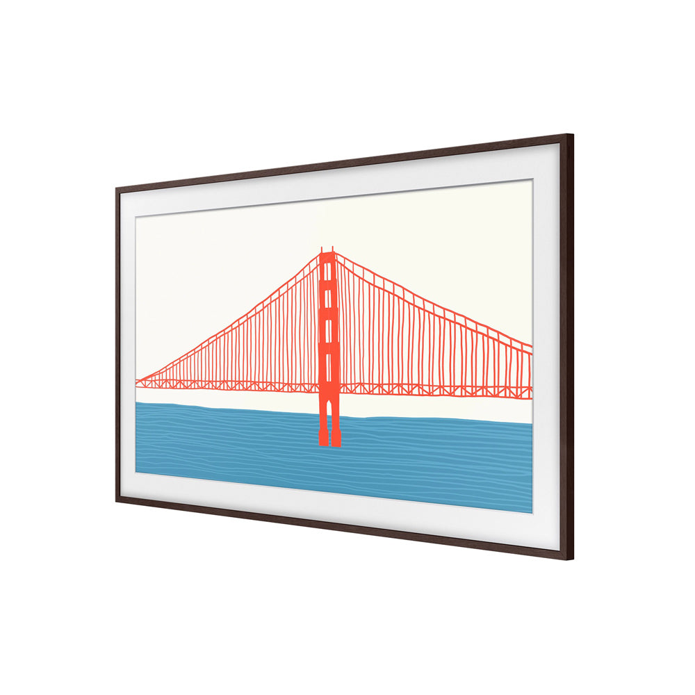 55-Inch Customizable Frame Bezel - Modern Brown