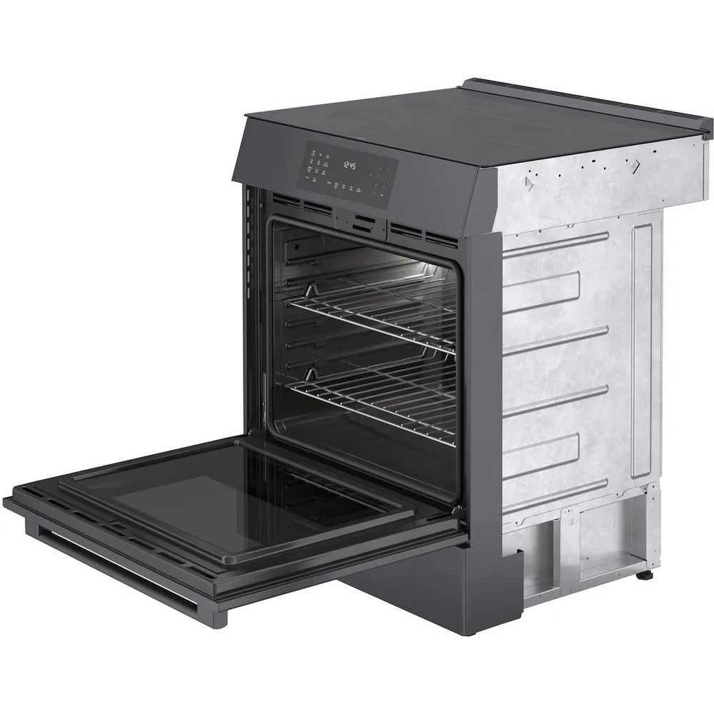 30-inch Slide-In Induction Range with 4 Elements - Black Stainless Steel