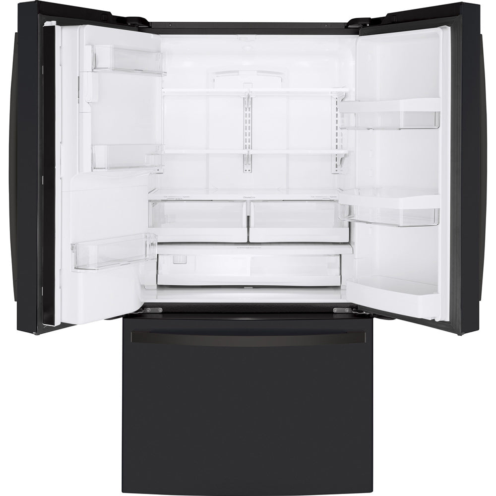 22.1 CuFt Counter-Depth Smart French-Door Refrigerator in Black Slate