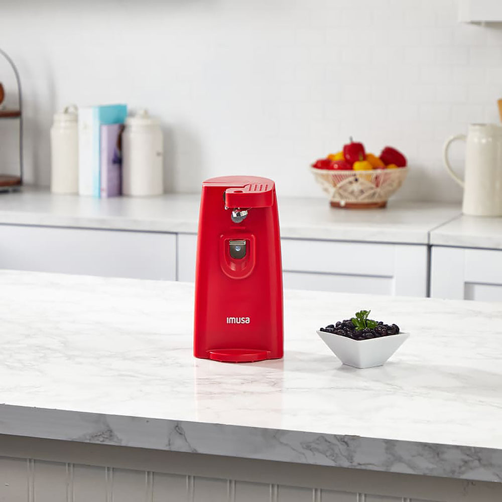 3-in-1 Can Electric Opener - Red