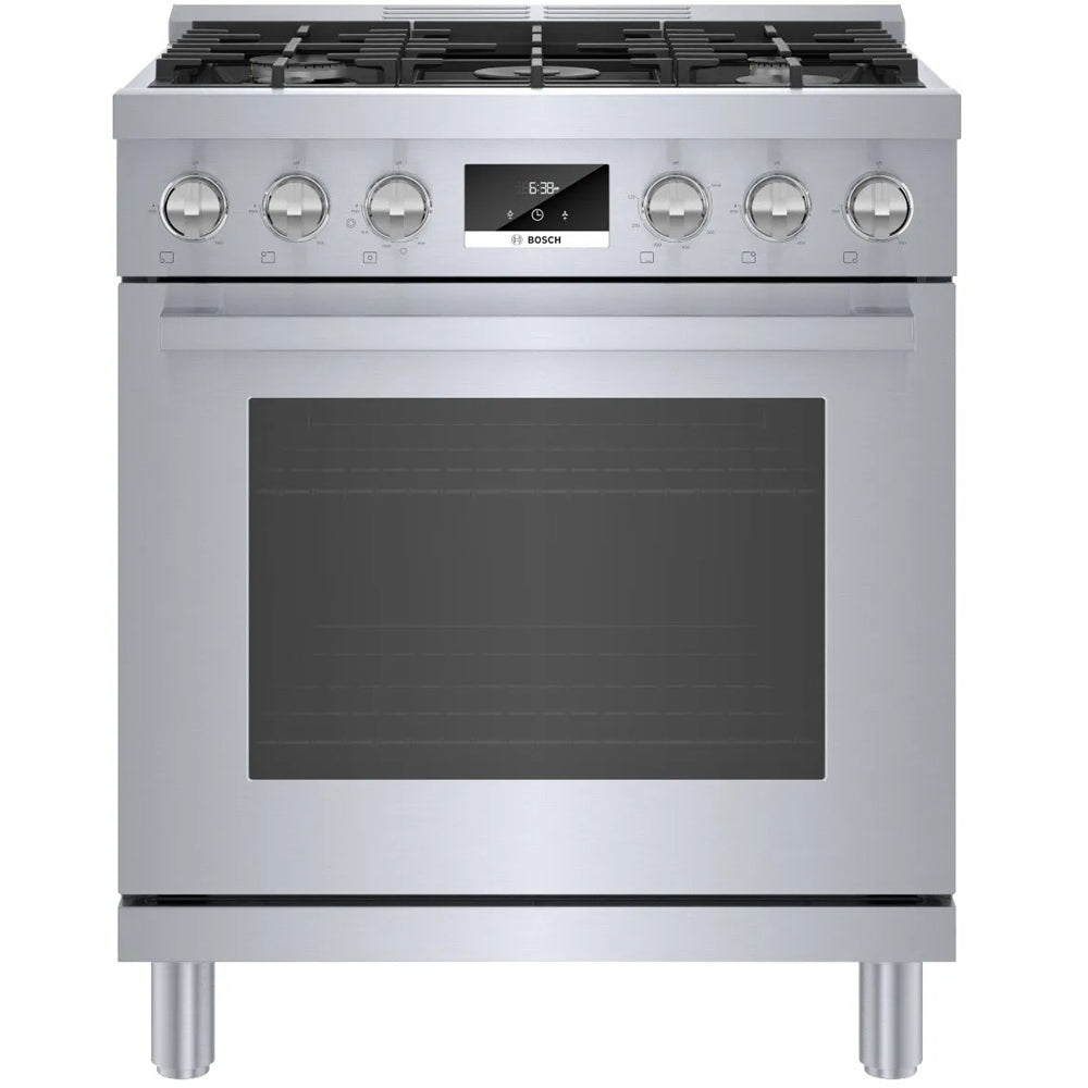 3.7 Cu Ft 800 Series Freestanding 5-Burner Convection Gas Range - Stainless Steel