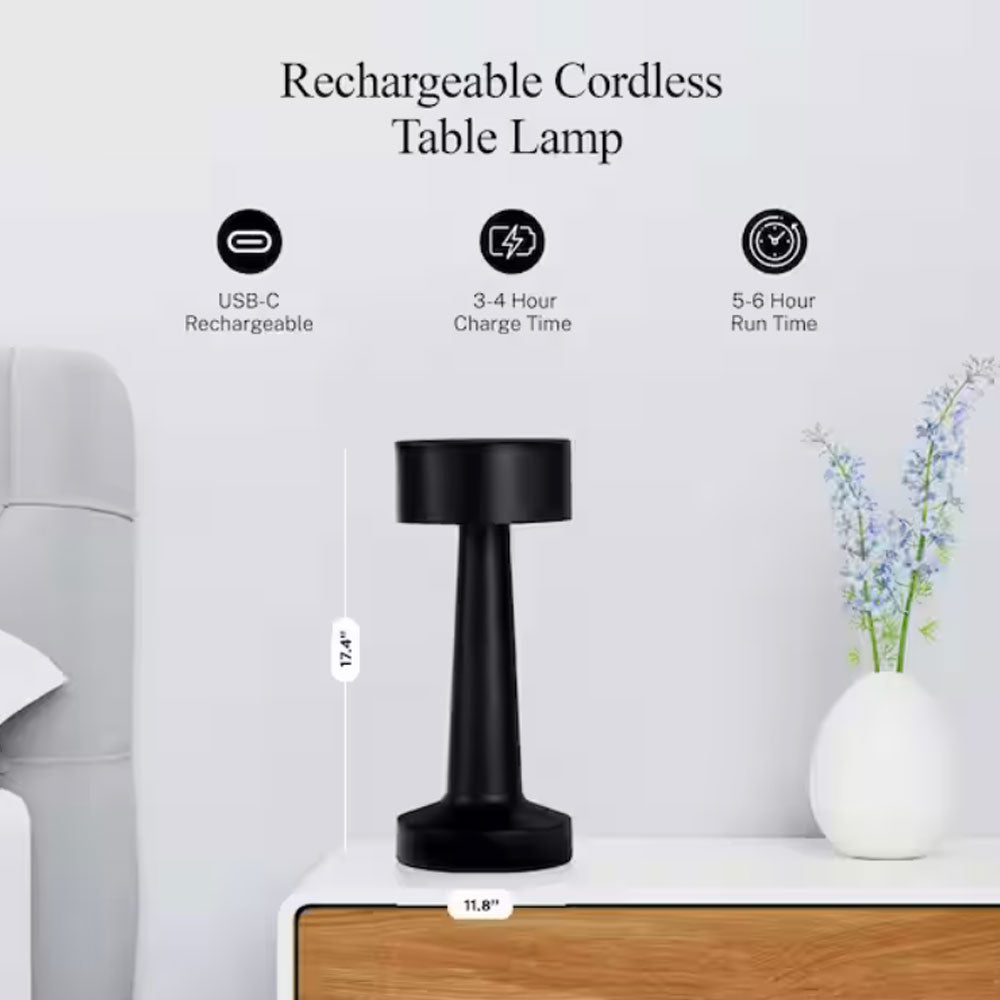 The Chelsea 8.4" Touch Control Rechargeable Lamp
