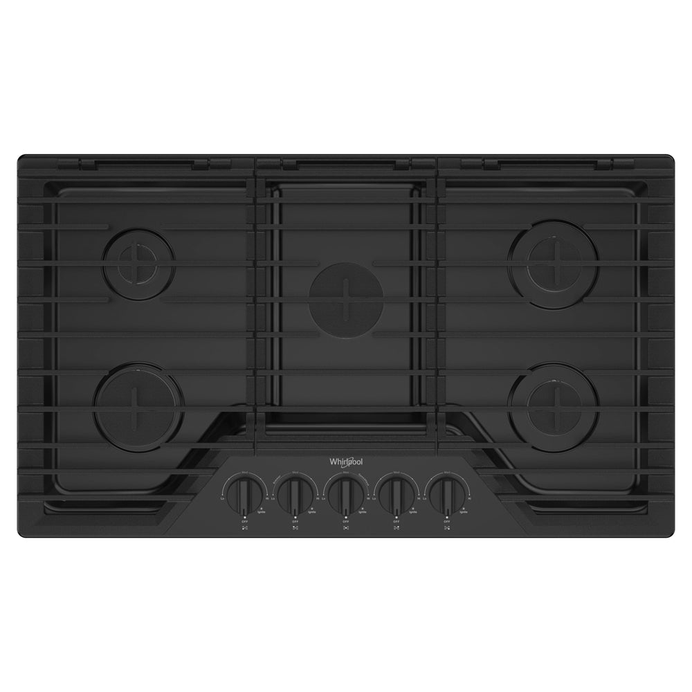 36-inch Gas Cooktop with Speed Heat Burner - Black