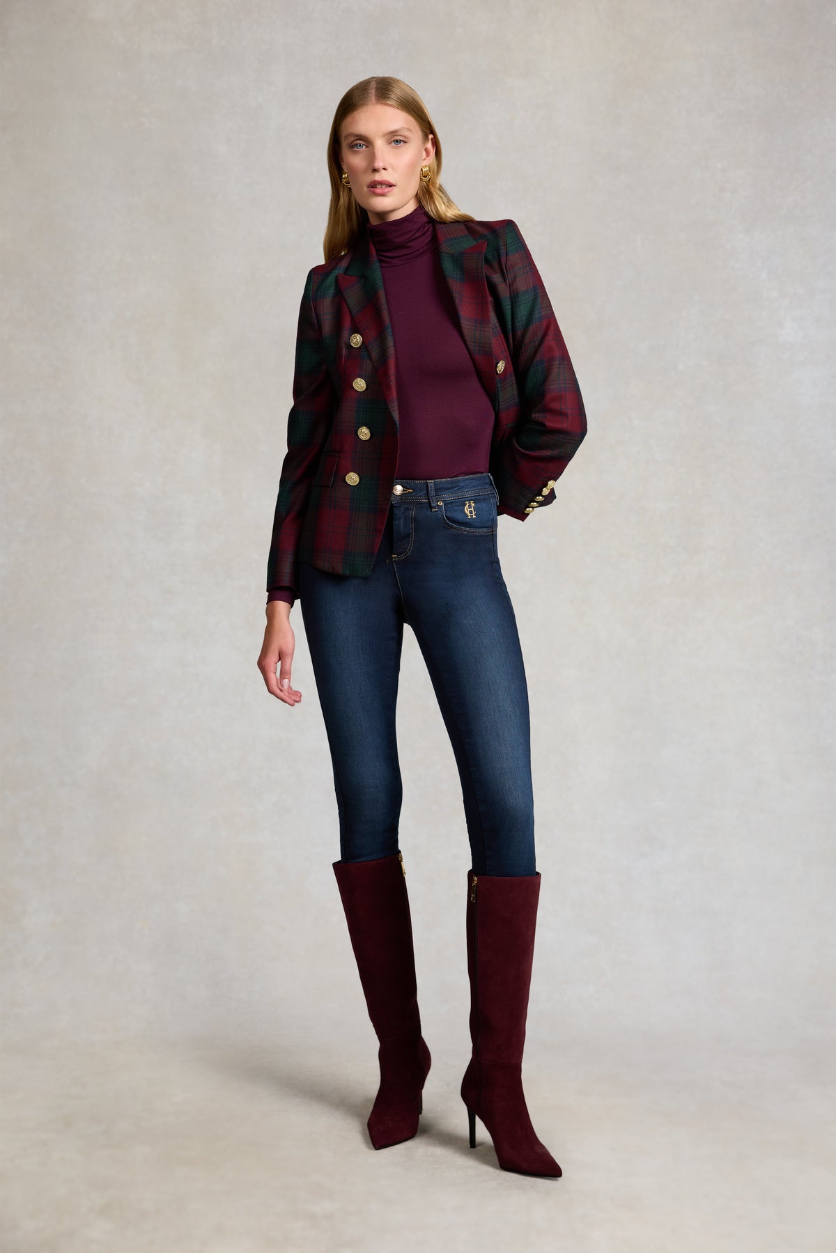 Knightsbridge Blazer (Mulberry Tartan)