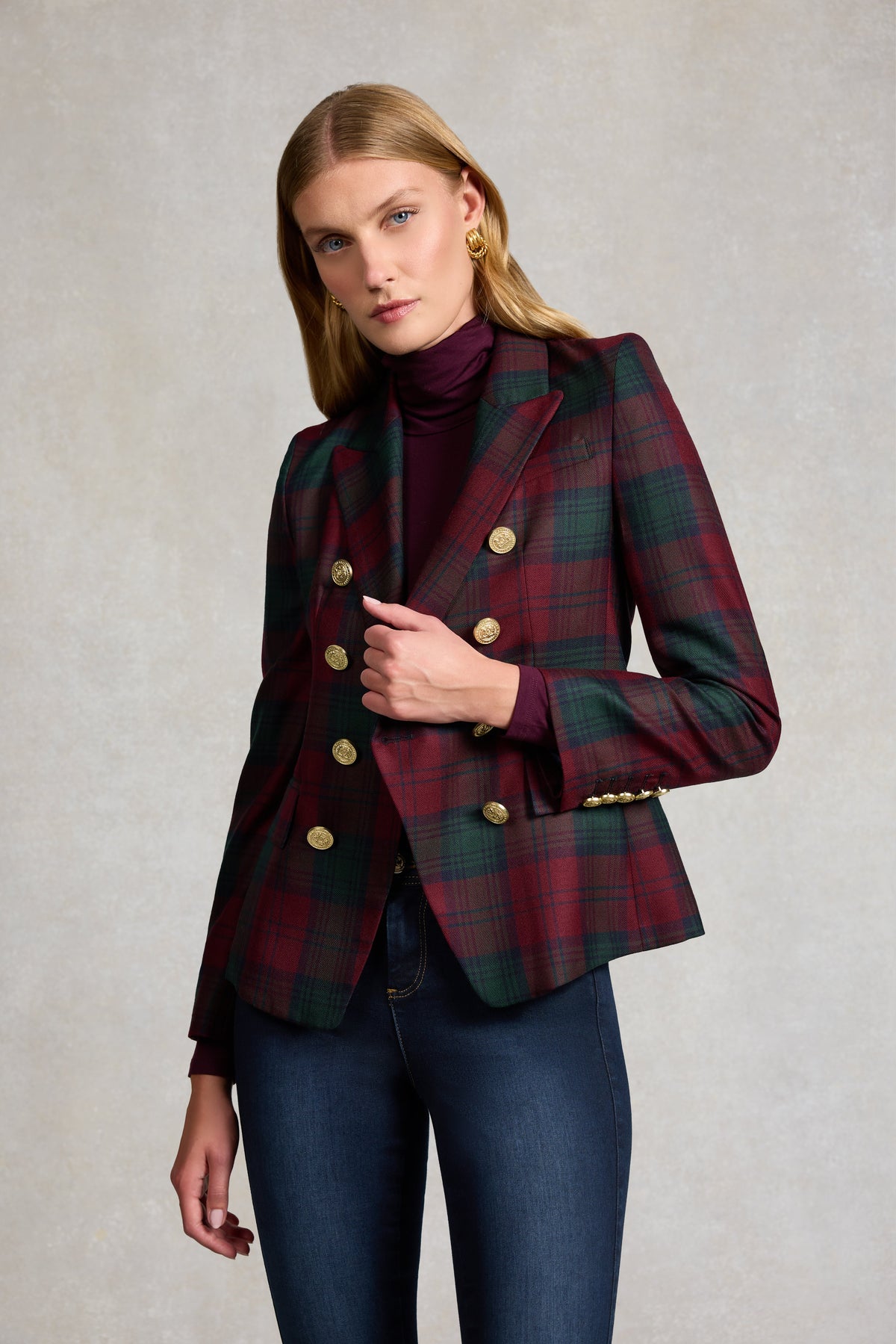 Knightsbridge Blazer (Mulberry Tartan)