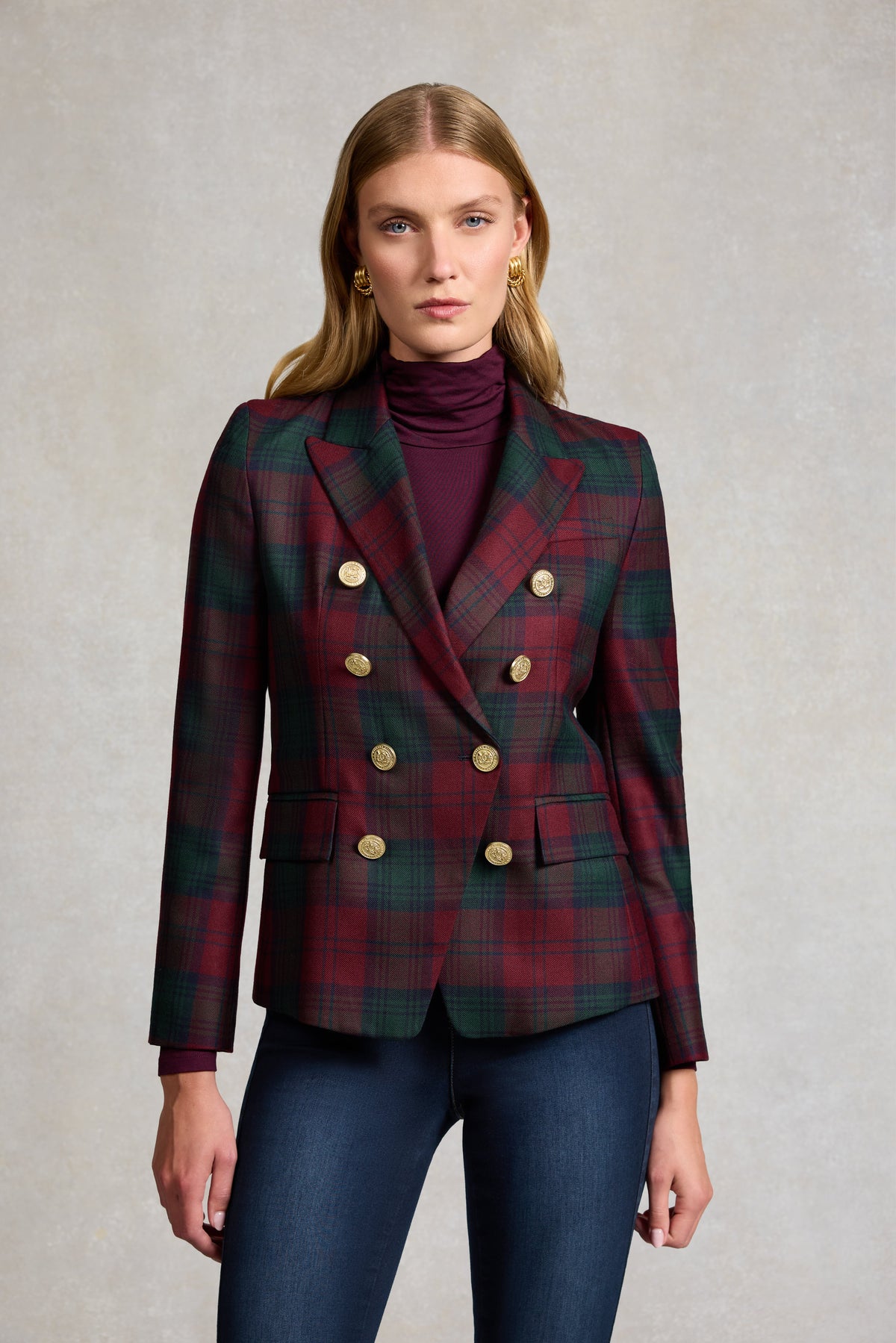 Knightsbridge Blazer (Mulberry Tartan)